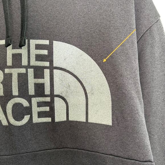 The North Face Fleece Pullover Hoodie Men Size XXL Black Logo Casual - Picture 4 of 8